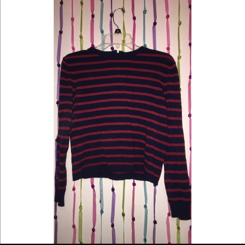 Forever 21 stripped blue sweater